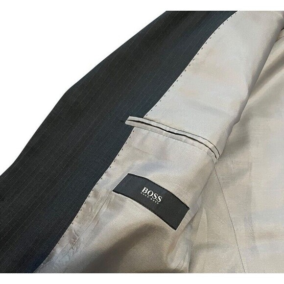Hugo BOSS Rossellini Cinema Pinstripe Three Button Wool Sport Coat Mens Size 38R - Picture 4 of 11